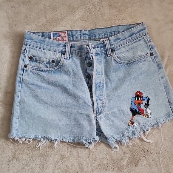 Warner Bros. Pants - Vintage Button-Fly Jean Cut Offs
